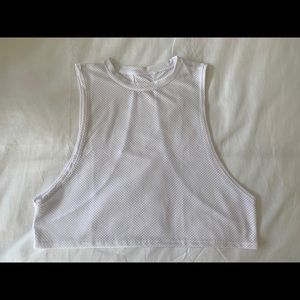 Chestee High Neck Muscle Crop